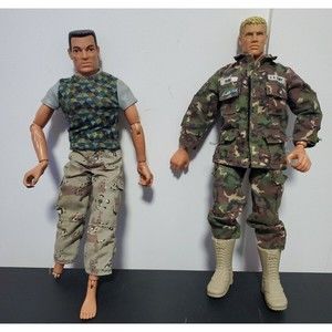 1996 Hasbro Pawtucket 2x Gi Joe Duke 12" Action Figure with Uniform